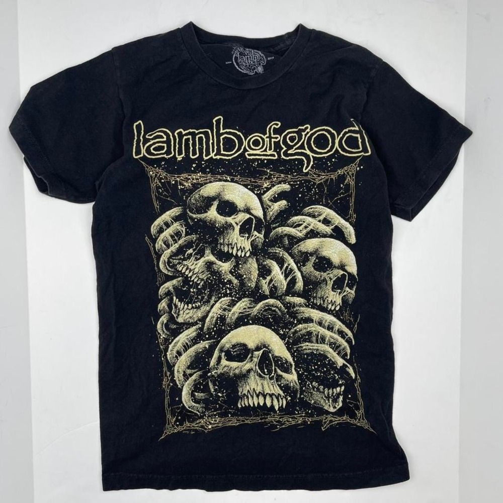 Lamb of God Band Tee in Black Heavy Metal‎ Men's Small Medium Grunge Official